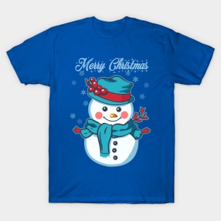 Merry Christmas Snowman T-Shirt